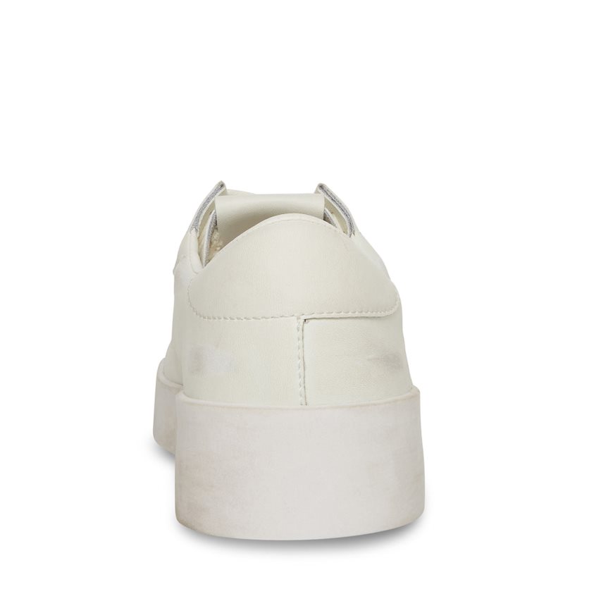 White Steve Madden Perona Women's Sneakers | PH 5084OZP